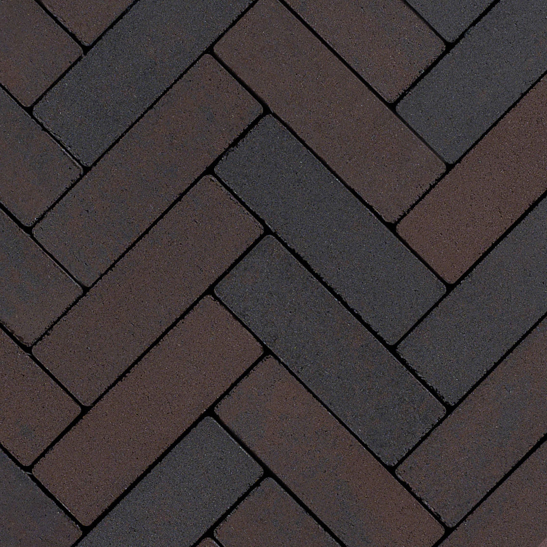 Sierbetonklinker Lyon 21x6,8x8cm Mangaan genuanceerd