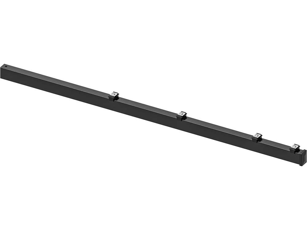 Hillfence metalen paal, inclusief aansluitingset en afdekkap, 6x4x160cm, zwart (1052658)