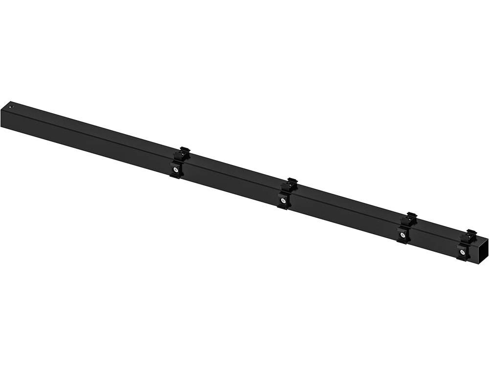 Hillfence metalen paal, inclusief aansluitingset en afdekkap, 6x6x160cm, zwart (1052660)