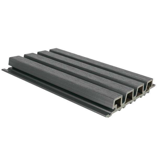 NewTechWood composiet co-extrusie wand bekleding rhombus profiel 3,3x21,5x390 cm Silver Gray