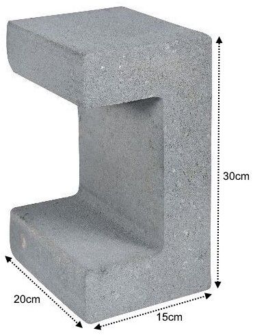 U-Element 15x20x30cm Grijs