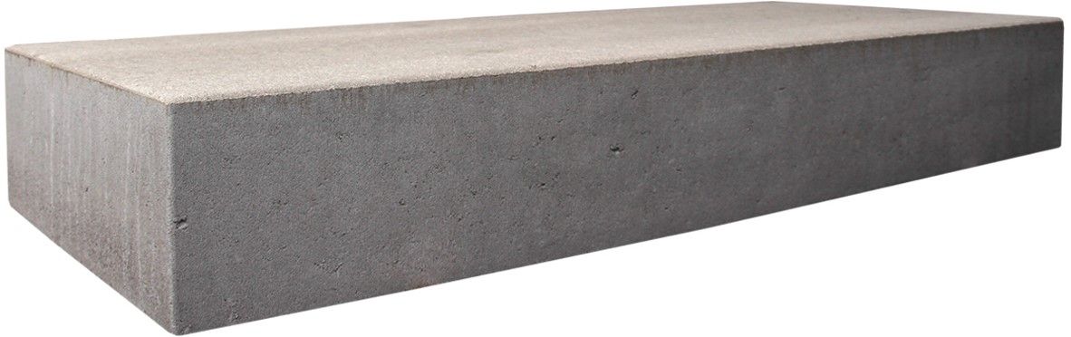 Traptrede massief 18x40x100cm Grijs