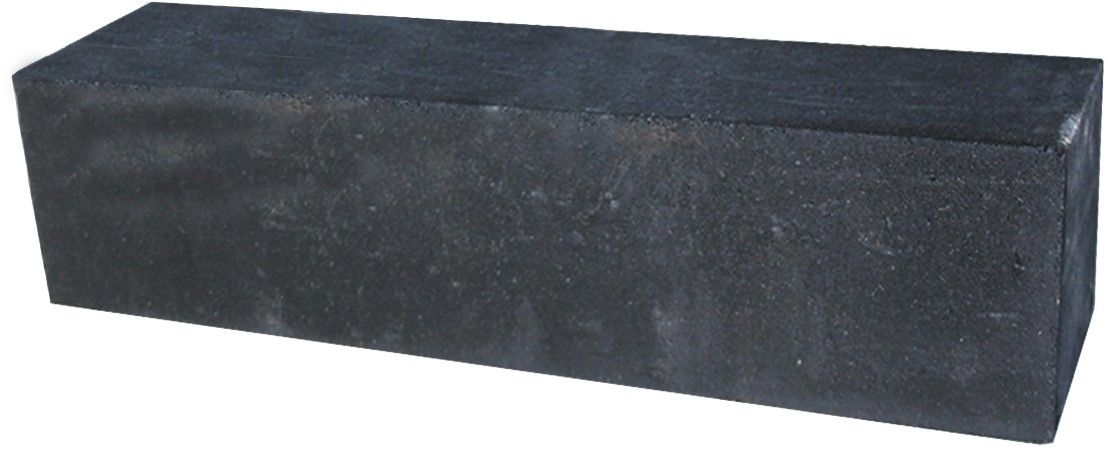 Palissade block 60x15x15cm Zwart