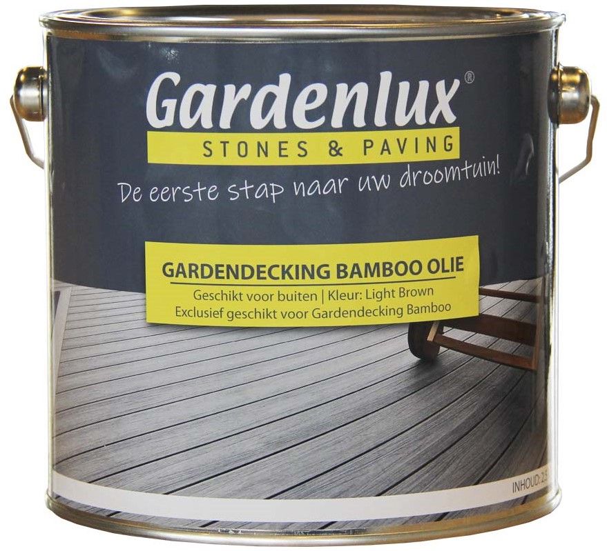 Gardendecking Bamboo Vlonderplank Olie 2500 ml Light Brown