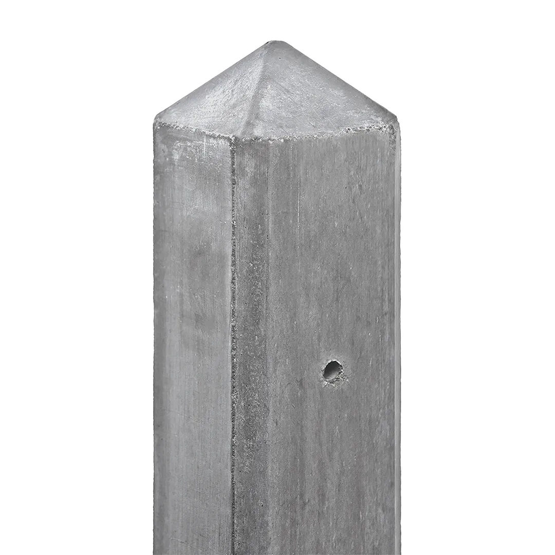 Betolux betonpaal T-paal grijs ongecoat 10x10x280cm