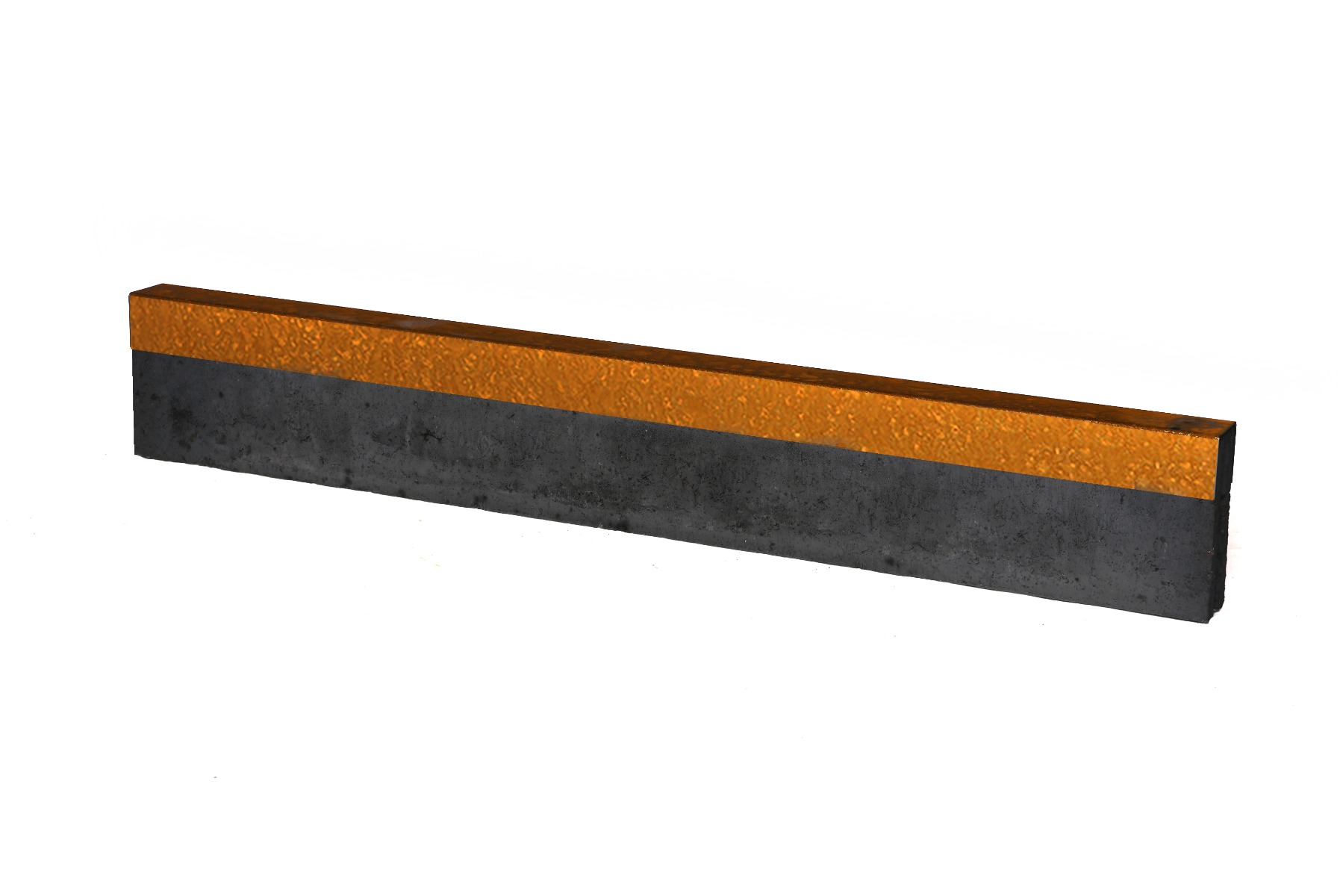 Cortenstaal U-profiel opsluitband 6x20x100