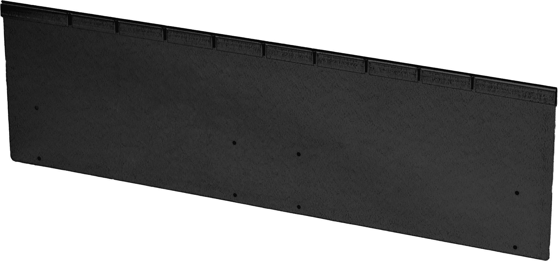 Zwarte kantopsluiting Flex 300x16,5x0,2cm