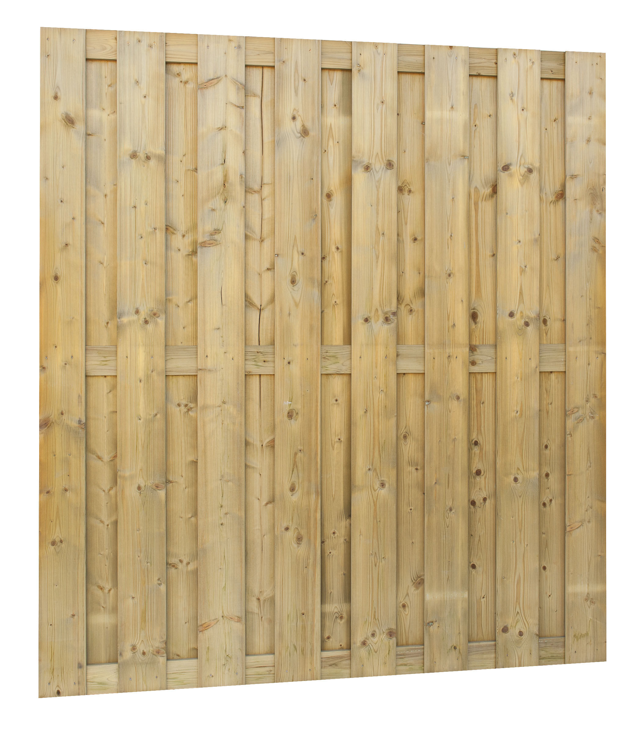 Jumboscherm geschaafd vuren 15-planks 15mm, 180x200cm recht verticaal (W306495)