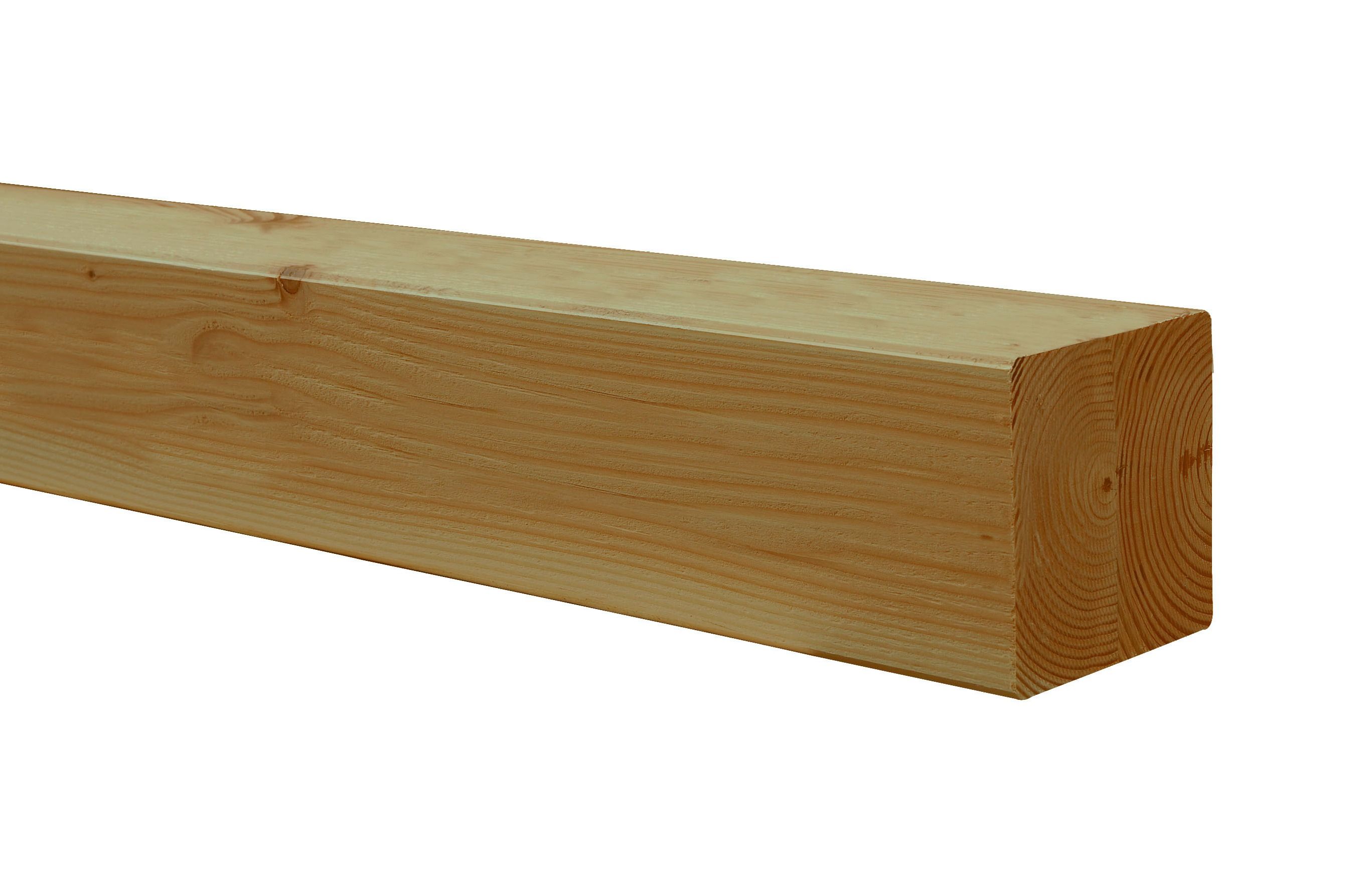 Douglas geschaafde paal duplo verlijmd 14x14x240cm, groen geïmpregneerd (W31322)