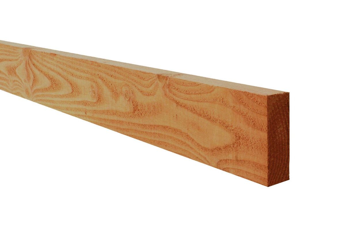 Douglas fijnbezaagde gording 5,0x10,0x400cm, groen geïmpregneerd (W31439)