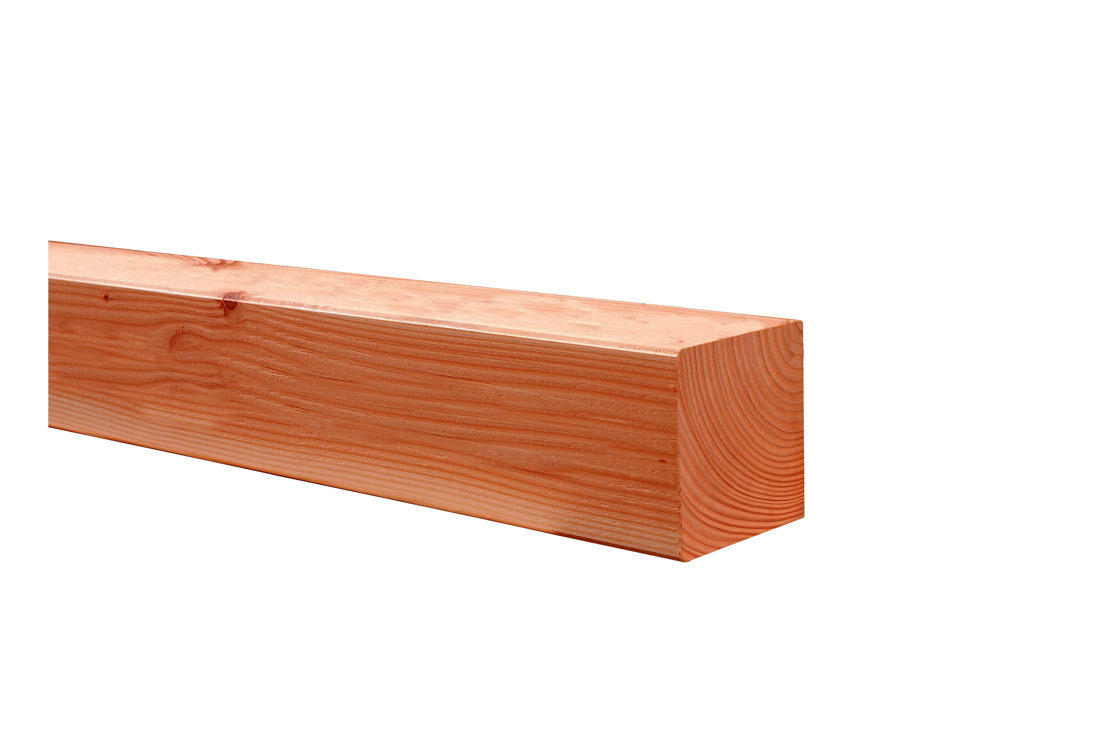 Douglas geschaafde paal 6,5x6,5x300cm, onbehandeld (W31855)