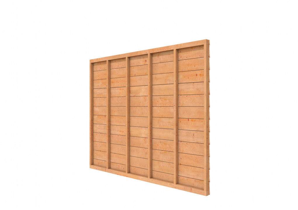 Douglasvision doe het zelf wand Zweeds rabat enkelzijdig 278,5cm onbehandeld (W40946)
