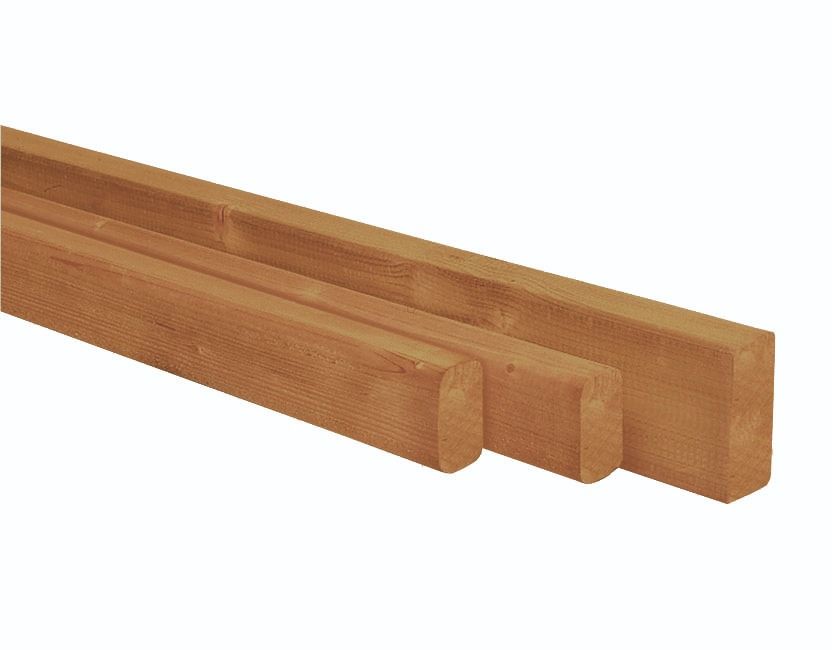 Douglas geschaafde regel 4,5x7,0x250cm, groen geïmpregneerd (W44360)