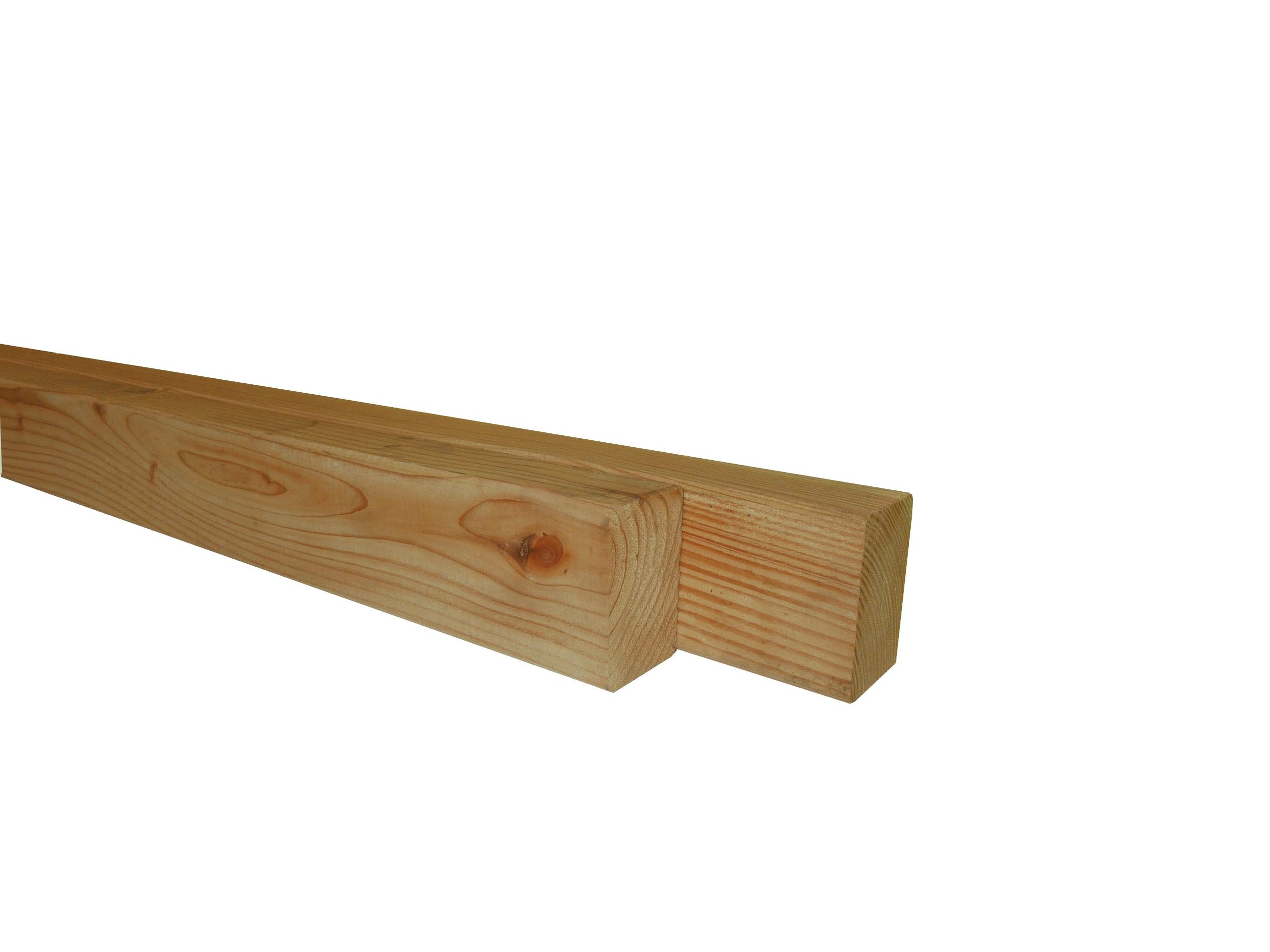 Douglas fijnbezaagde regel 4,5x7,5x400cm, groen geïmpregneerd (W44430)