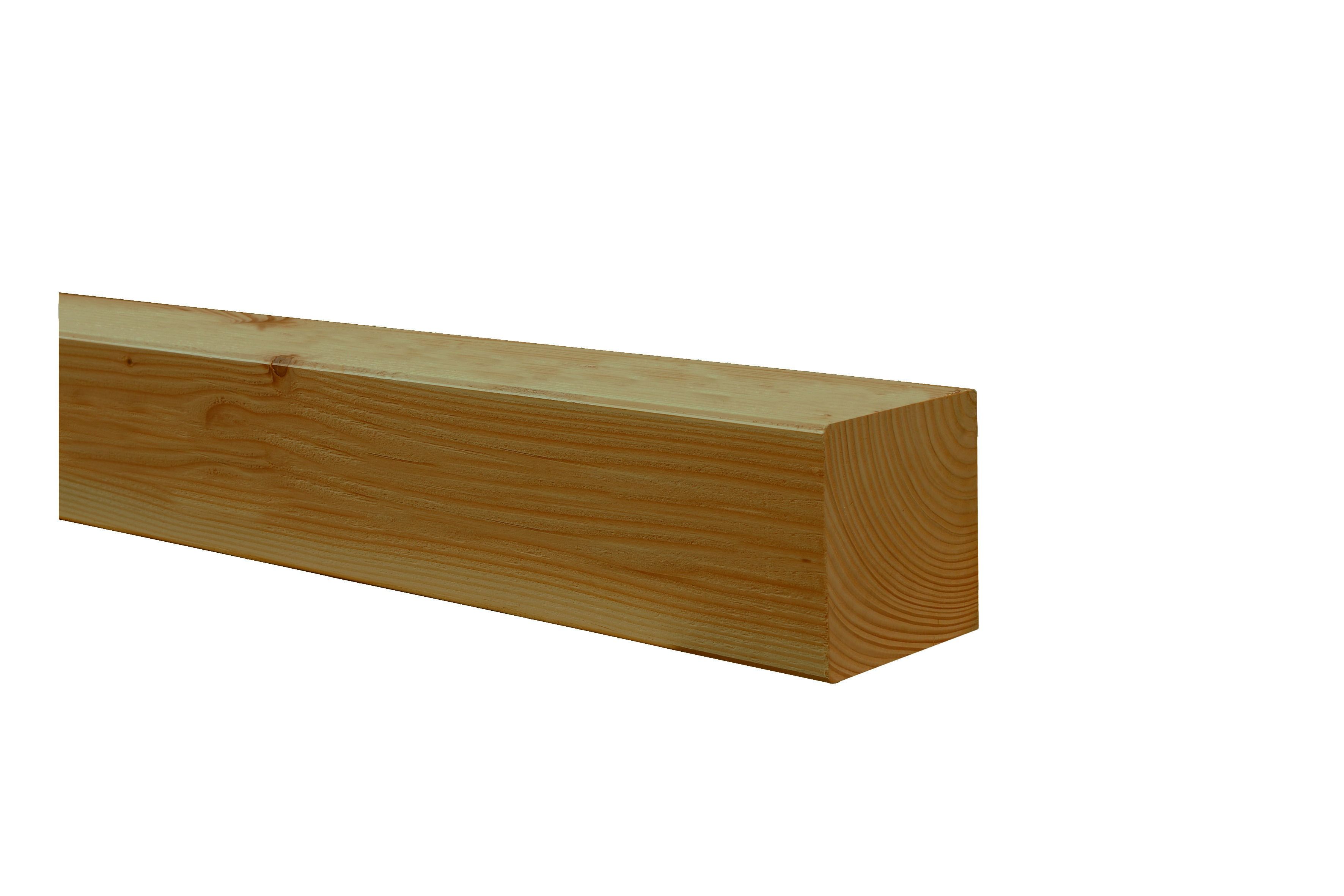 Douglas geschaafde paal 6,5x6,5x300cm, groen geïmpregneerd (W45855)