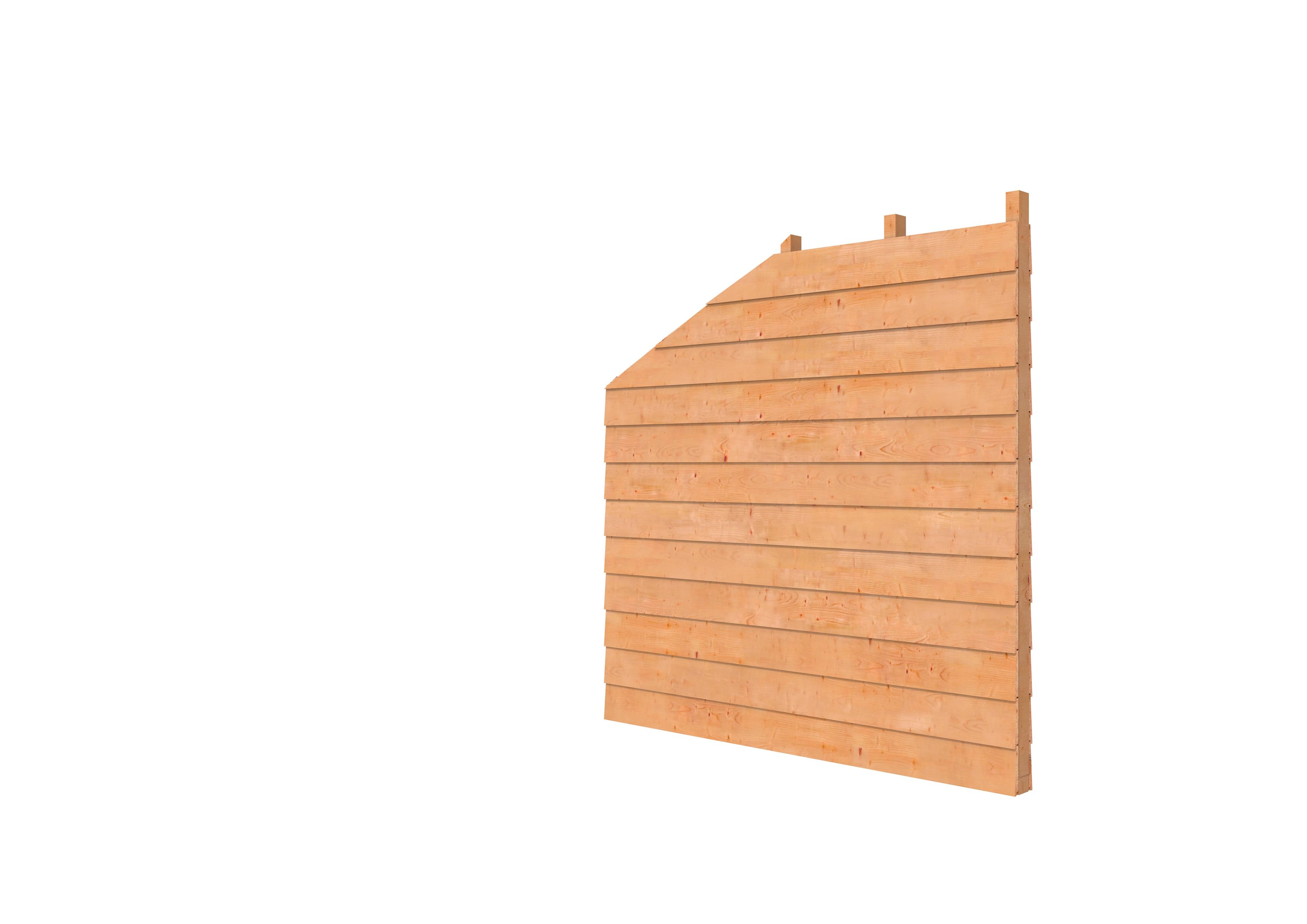 Douglas zijwand kapschuur Comfort/DHZ dubbelzijdig Zweeds rabat, onbehandeld (W51585)