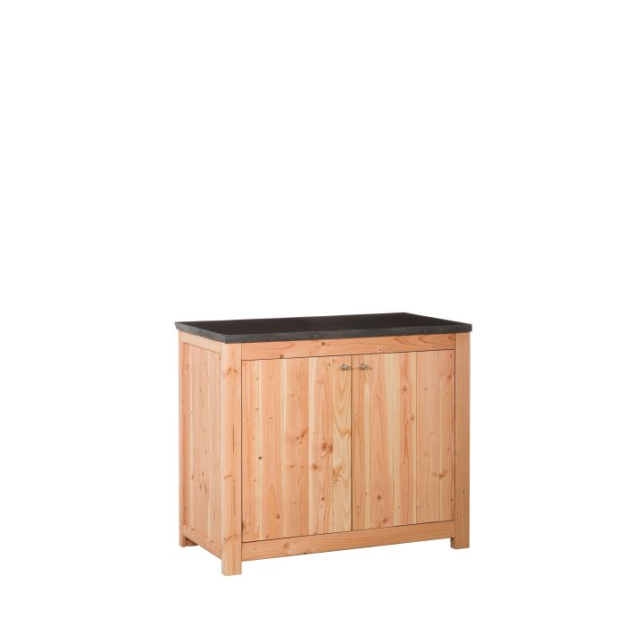 Hillhout douglas dubbele buitenkeuken 90x109x56cm met schap en deuren (1006139)