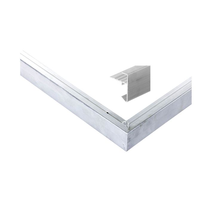 Daktrim aluminium recht t.b.v. maximale dakmaat 1250x600cm (1013068)