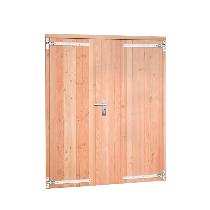 Douglas dubbele dichte deur inclusief kozijn 168x201cm, onbehandeld (1023884)