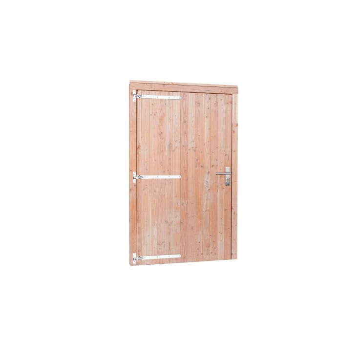Douglas enkele dichte deur extra breed inclusief kozijn, linksdraaiend. 119x209cm, onbehandeld (1023894)
