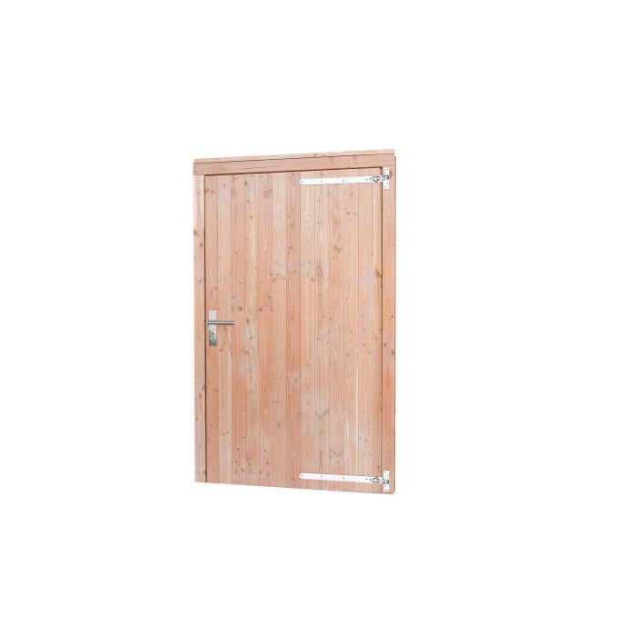Douglas enkele dichte deur extra hoog en breed inclusief kozijn, rechtsdraaiend. 110x214cm, onbehandeld (1023980)