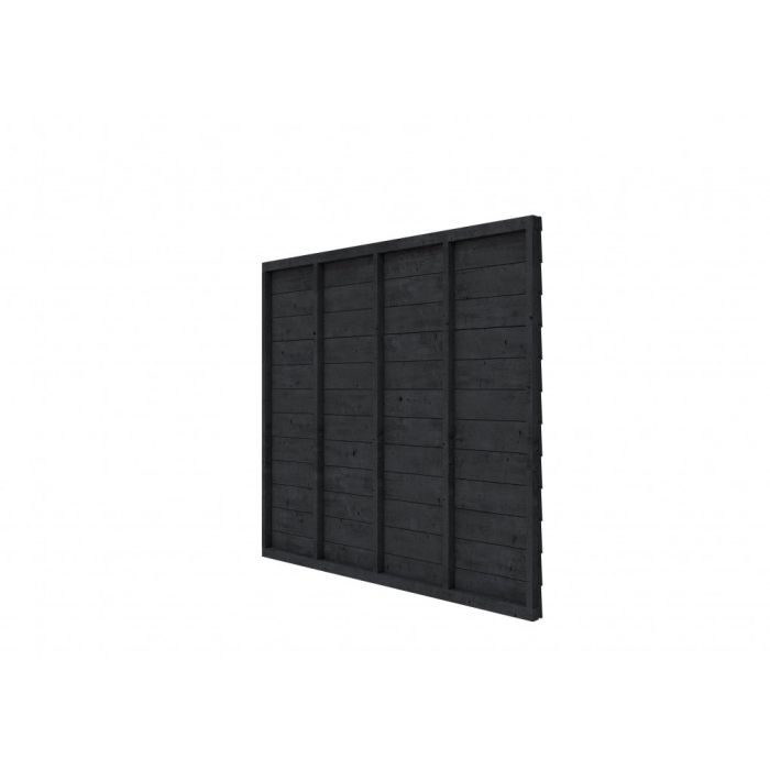 VU Plankenpakket t.b.v. enkelzijdige wand Comfort/DHZ 246,5x224cm, zwart geïmpregneerd (1042122)