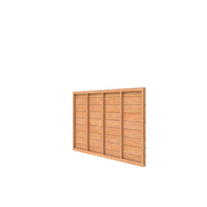 DGL Plankenpakket t.b.v. enkelzijdige wand kapschuur Comfort 229x162cm, onbehandeld (1042136)