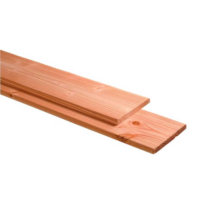 Douglas plank 1 zijde geschaafd, 1 zijde fijnbezaagd 2,8x24,5x500cm, onbehandeld (1050611)