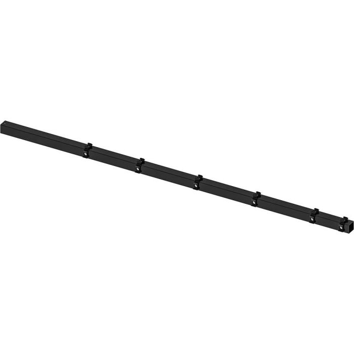 Hillfence metalen paal, inclusief aansluitingset en afdekkap, 6x6x240cm, zwart (1052661)