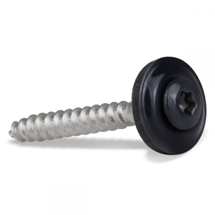 Daktrim schroef RVS met zwarte kop en EPDM ring 0,45x3,5cm (1058510)