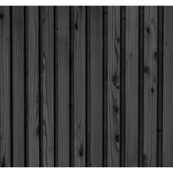 Woodvision Triple profiel vuren plankenset bij wand C, 278,5x224cm, zwart geïmpregneerd (1060636)