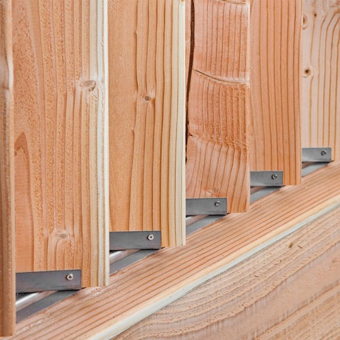 Zelf lamellen bouwsysteem 165cm RVS