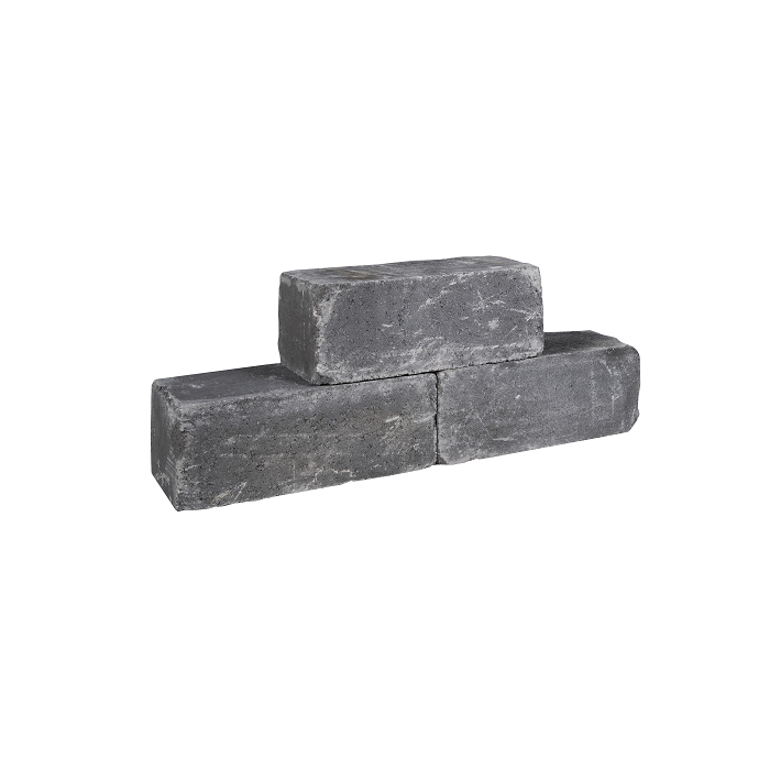 Palinoblock getrommeld 60x15x15cm antraciet