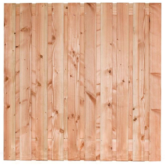 Douglas scherm 21 planks-16mm geschaafd-onbehandeld-RVS geschroefd 180x180cm Lima