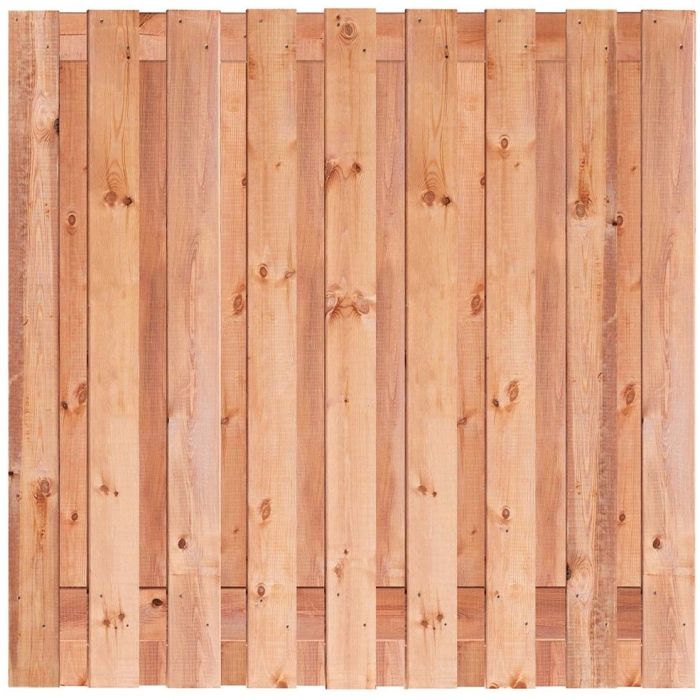 Douglas scherm 19 planks-16mm geschaafd-onbehandeld-RVS geschroefd 180x180cm Alder