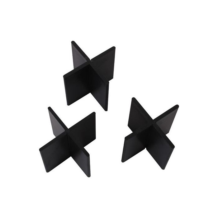 Voegkruis herbruikbaar zwart 3mm 50x55mm (50st.)