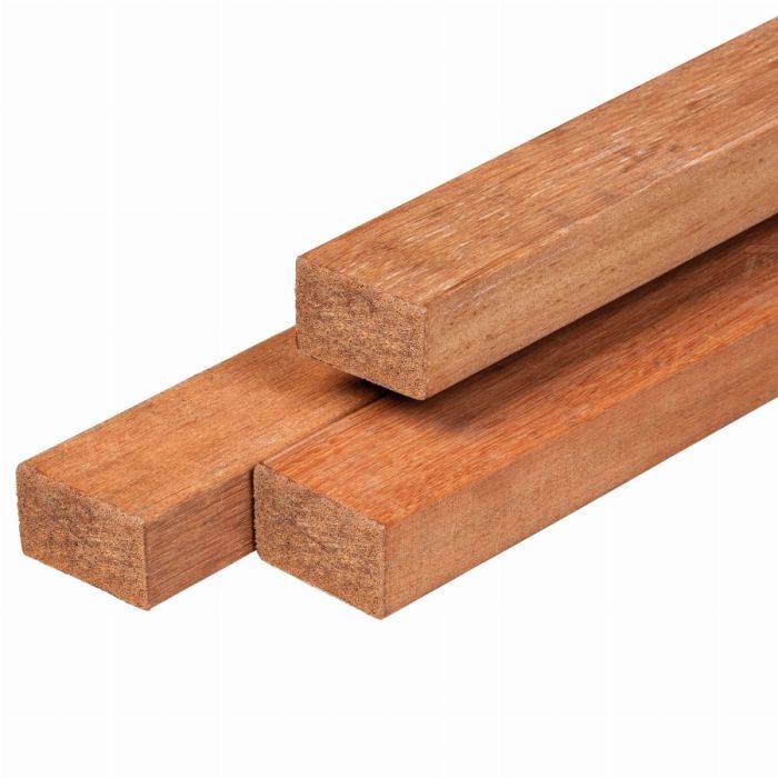 Hardhouten regel geschaafd 4,5x7x300cm Azobe