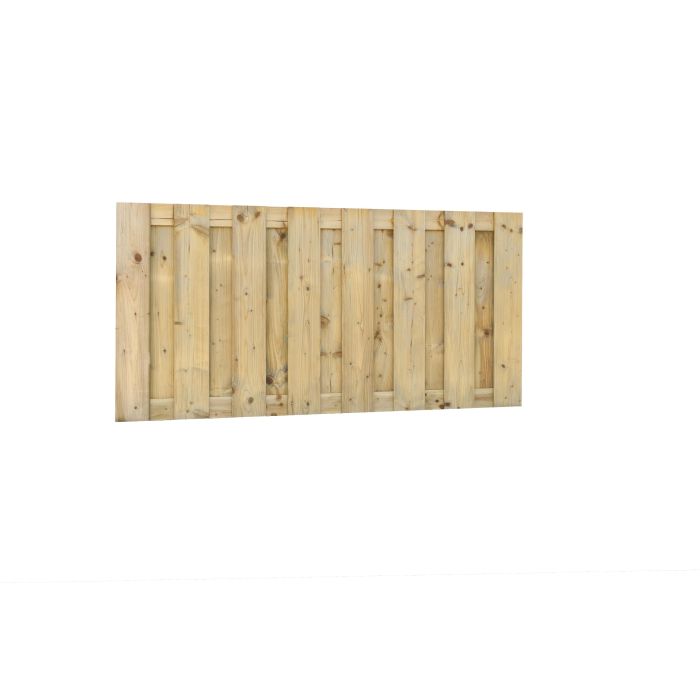Jumboscherm geschaafd vuren 15-planks 15mm, 180x90cm recht verticaal (A306193)
