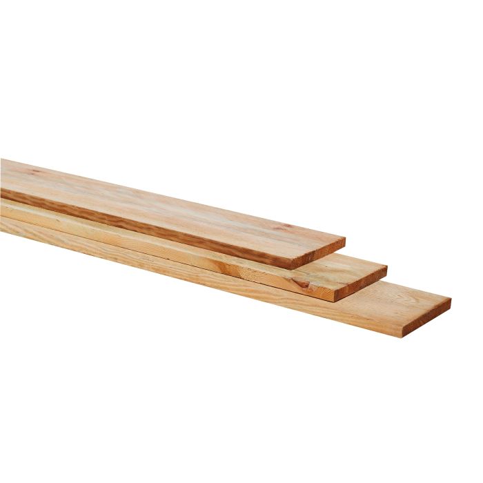 Grenen geschaafde plank 1,5x14,0x240cm, groen geïmpregneerd (W06016)