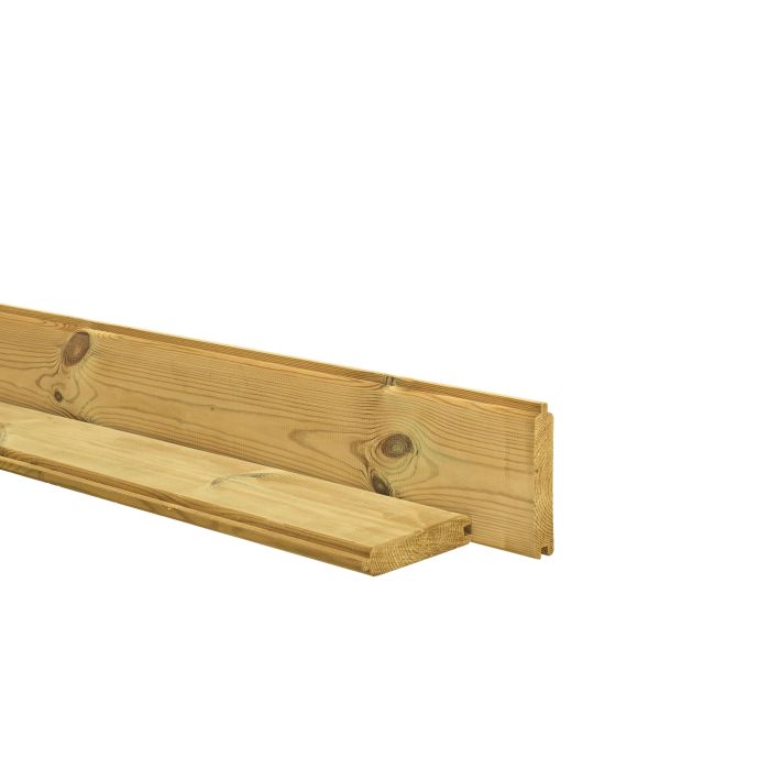 Grenen blokhutplank 2,8x14,5x300cm (W06155)