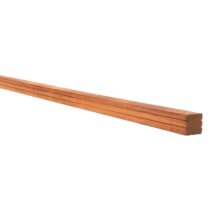 Hardhouten paal geschaafd, gepunt 6,5x6,5x300cm (W14206)