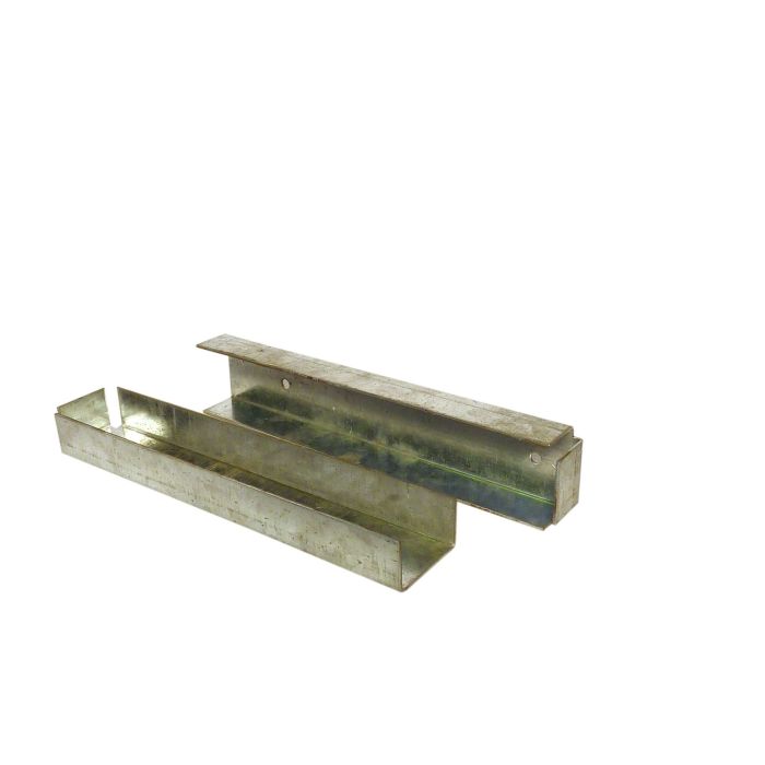 U-profiel t.b.v. betonplaat muur- of hoekbevestiging (W19025)