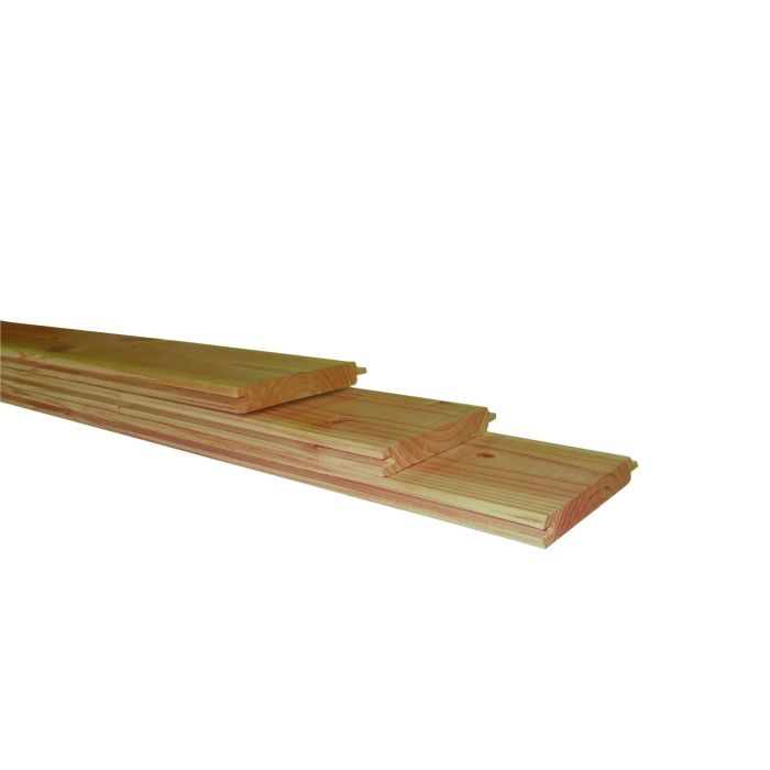 Douglas geschaafd dakbeschot 1,6x11,6x500cm, groen geïmpregneerd (W44273)