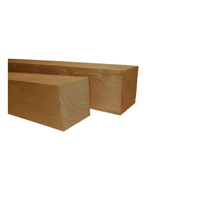Douglas fijnbezaagde paal 20x20x400cm groen geïmpregneerd (W44470)