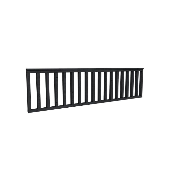 Douglas hekwerk type C 278,5x73cm zwart geïmpregneerd (W53575)