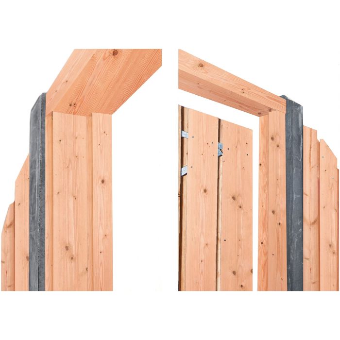 Douglas deurkozijn met aanslagligger H210xB90-150cm