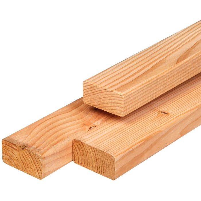 Douglas regel geschaafd 4,5x7x250cm onbehandeld