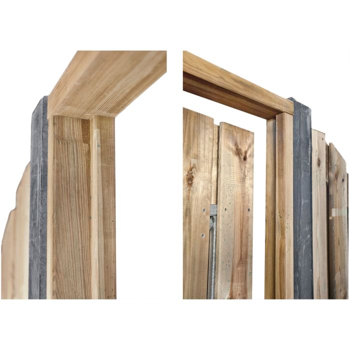 Grenen deurkozijn met aanslagligger H210xB90-150cm