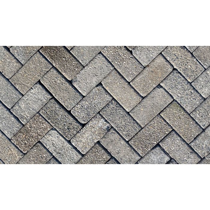 Gebruikte beton keiformaat 8cm gebruikt zwart (los gestort)