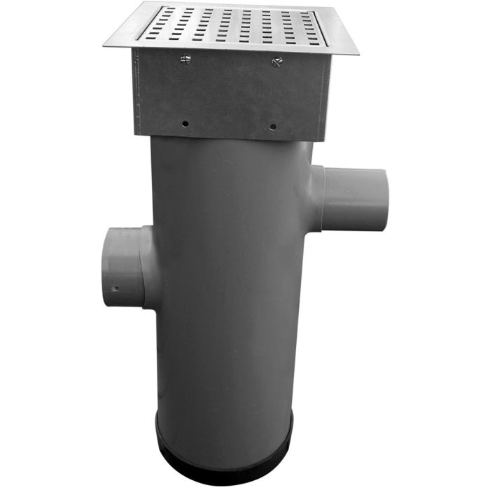 Hydroblob Zandvangput met loofscheider ZVP-MR Verzinkt 615HØ20cm, in-enuitlaat Ø100mm